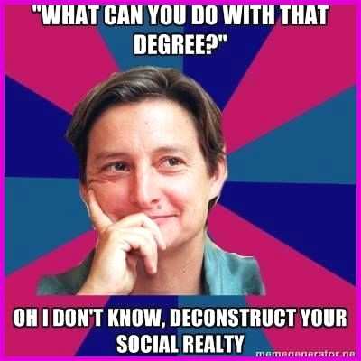 meme studies degree Inspirational Top 9 ideas about English Major Stereotype Memes on